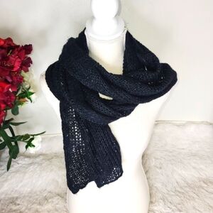 4 for $20 🤑 Elegant Black Knit Scarf with sequins